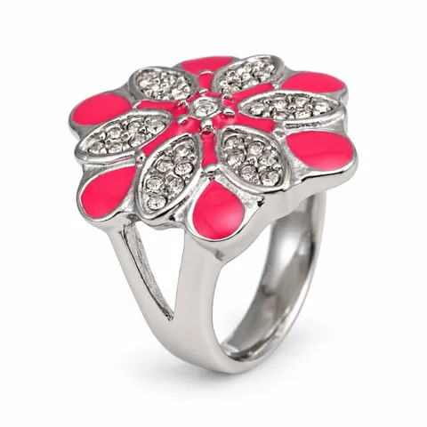 Pink Petal Statement Ring in Pink Petal Statement