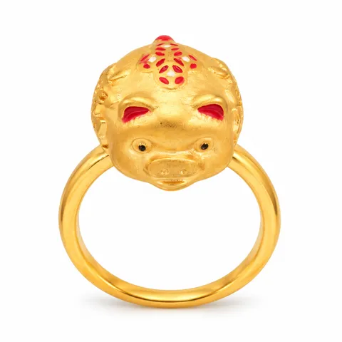 Little Pig Accent Ring in Little Pig Accent