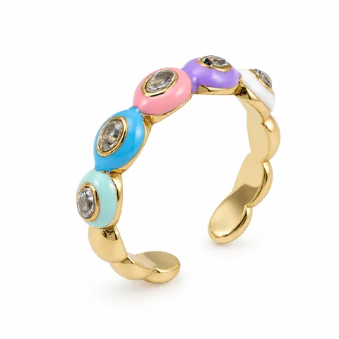 Pastel Circle Accent Band in Pastel Circle Accent Band
