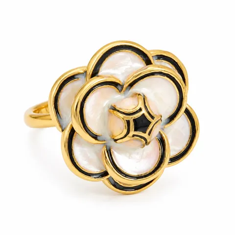 Layered Flower Ring in Layered Flower
