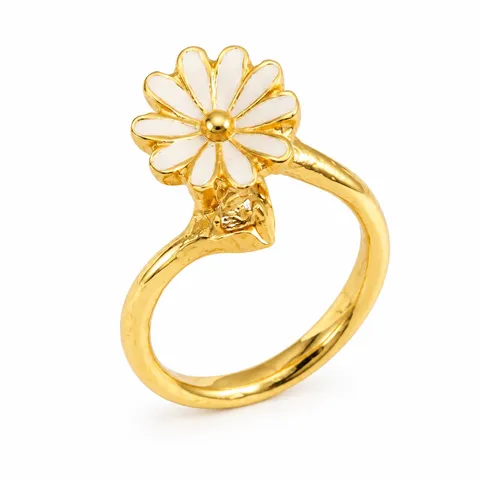 White Daisy Ring in White Daisy