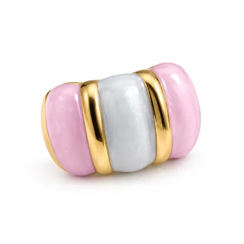 Pastel Triple Panel Ring in Pastel Triple Panel