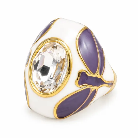Petal Frame Clear Accent Ring in Petal Frame Clear Accent