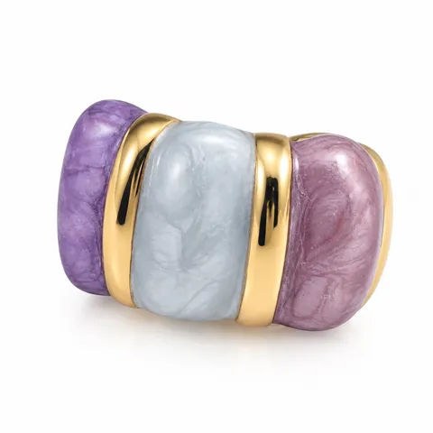 Swirled Triple Panel Ring in Swirled Triple Panel