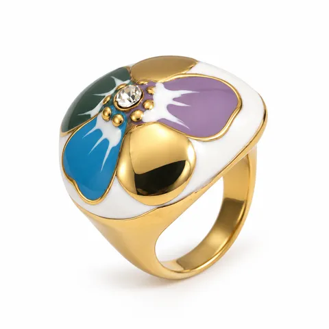 Multicolor Petal Ring · Multicolor Petal