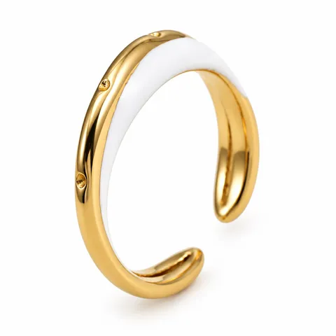 Slim White Open Band in Slim White Open Band