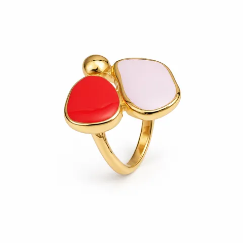Twin Color Pebble Ring in Twin Color Pebble